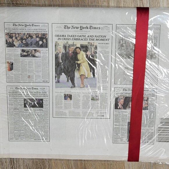 NEW YORK TIMES US A Compilation of Historic Newspaper Pages, Washington to Obama - Picture 4 of 6